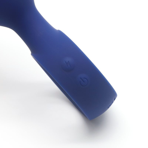 Синяя вибропробка с кольцом Kiss Toy - 12 см. - 6
