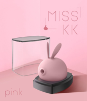 Розовый вакуумный стимулятор клитора Miss KK - 0