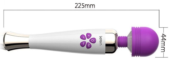 Фиолетово-белый клиторальный вибромассажер Fantasy Fashion - 22,5 см. - 2