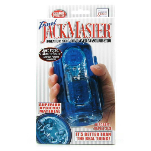 Голубой гелевый супер-мастурбатор JackMaster Masturbator - 5
