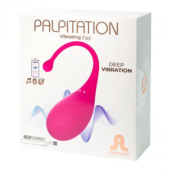 Ярко-розовый вибростимулятор-яйцо Palpitation - 1
