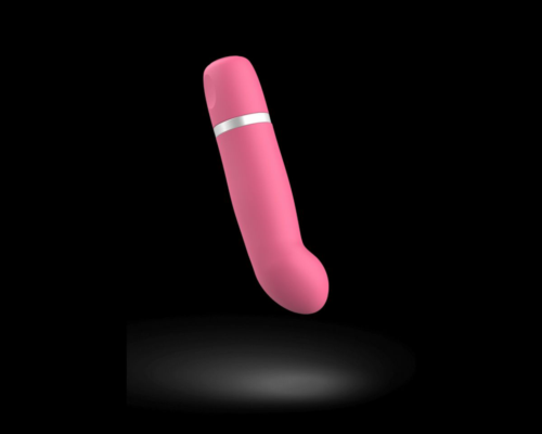 Розовый мини-вибратор Bcute Classic Curve - 10 см. - 2