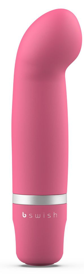 Розовый мини-вибратор Bcute Classic Curve - 10 см. - 0