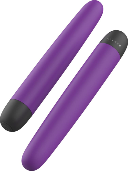 Фиолетовый классический вибратор Bgood Classic - 18 см. - 3