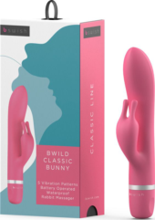 Розовый вибратор-кролик Bwild Classic Bunny - 19,3 см. - 5
