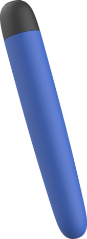 Синий классический вибратор Bgood Classic - 18 см. - 2