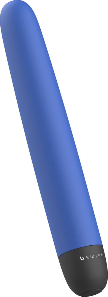 Синий классический вибратор Bgood Classic - 18 см. - 5