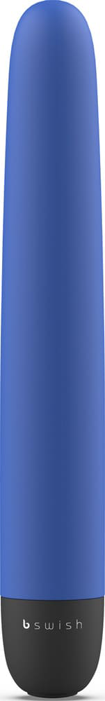Синий классический вибратор Bgood Classic - 18 см. - 0
