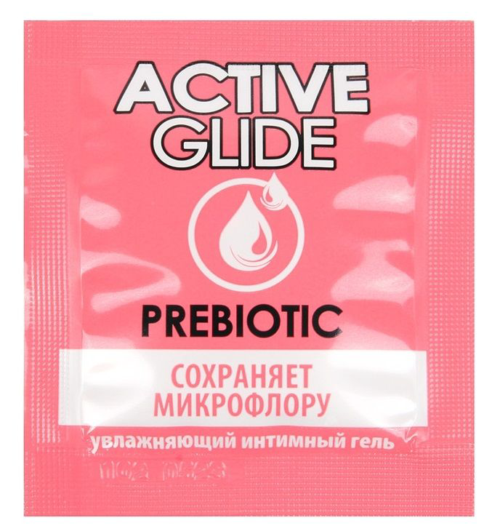 Лубрикант на водной основе Active Glide с пребиотиком - 3 гр. - 0