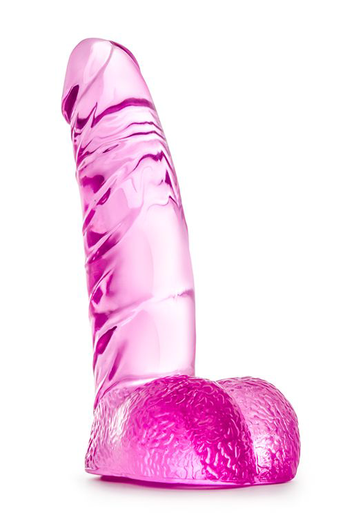 Ярко-розовый фаллоимитатор Ding Dong - 14 см. - 0