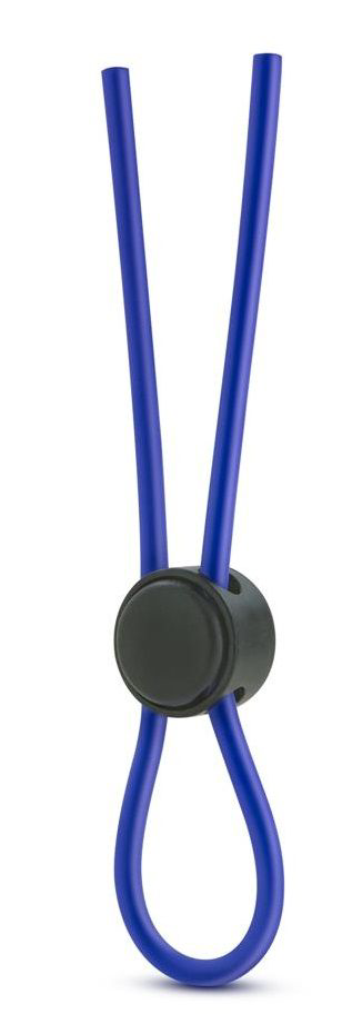 Синее эрекционное лассо Silicone Loop Cock Ring - 1