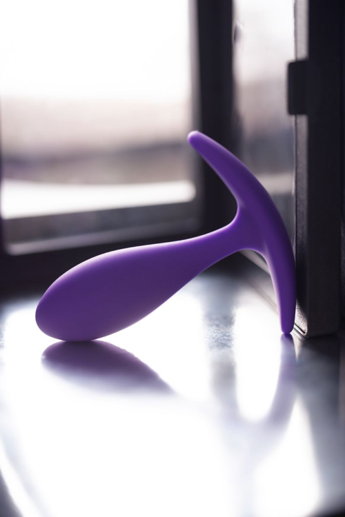 Фиолетовая удлиненная анальная втулка - 7,2 см. - 9