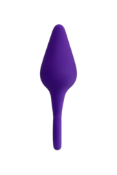 Фиолетовая анальная втулка с ограничительным колечком - 11,5 см. - 3