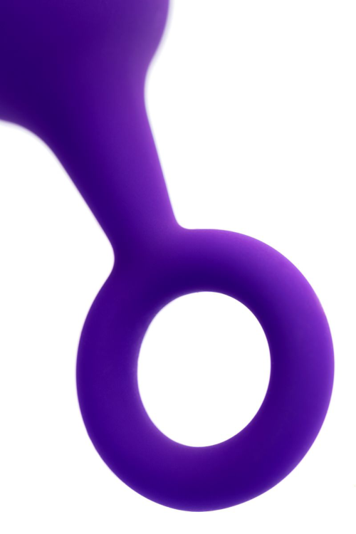 Фиолетовая анальная втулка с ограничительным колечком - 11,5 см. - 8