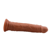 Кофейный фаллоимитатор Lascivious Dildo - 21,4 см. - 2