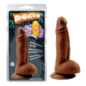 Коричневый фаллоимитатор Mighty Ravage Penis - 20 см. - 1