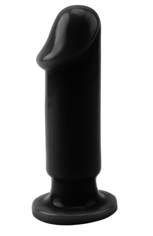 Черный анальный фаллоимитатор Evil Dildo Plug M - 12,5 см. - 0