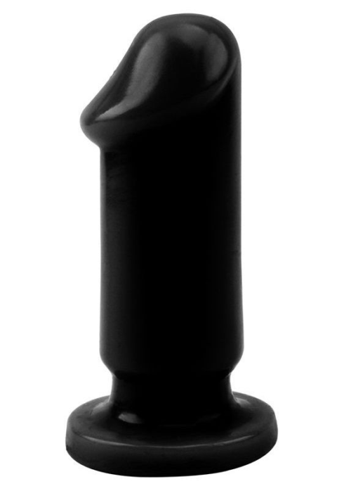 Черный анальный фаллоимитатор Evil Dildo Plug S - 9 см. - 0