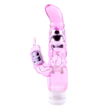 Розовый вибратор-кролик My Dual Pleasure - 21 см.
