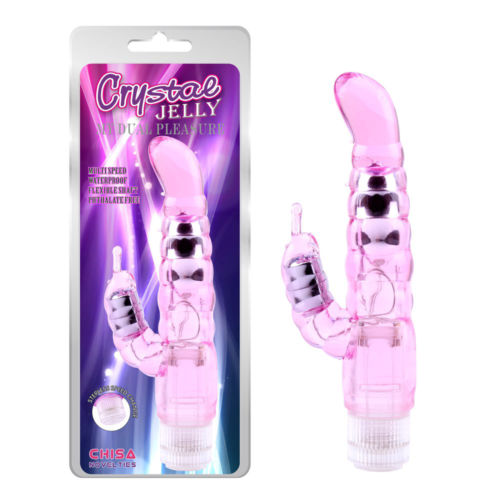 Розовый вибратор-кролик My Dual Pleasure - 21 см. - 1