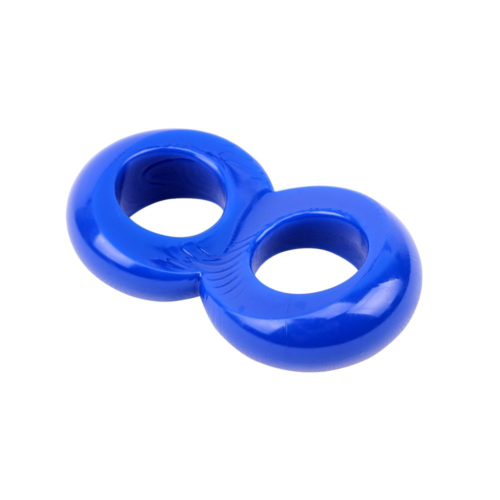 Синее эрекционное кольцо-восьмерка Duo Cock 8 Ball Ring - 2