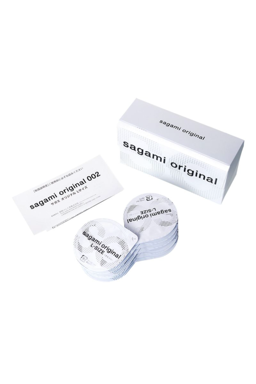 Презервативы Sagami Original 0.02 L-size увеличенного размера - 10 шт. - 2