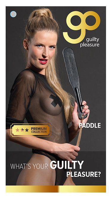 Черная шлепалка PREMIUM PADDLE - 36,5 см. - 4