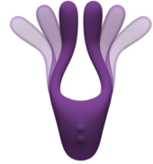 Фиолетовый вибростимулятор Bendable Multi Erogenous Zone Massager with Remote - 1