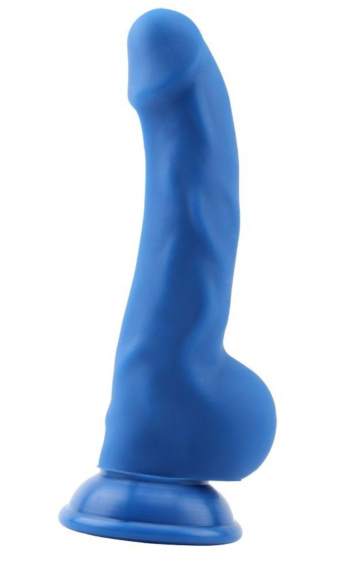 Синий фаллоимитатор Carl.L - 21,8 см.