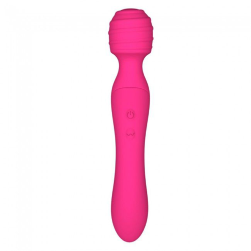 Ярко-розовый вибромассажер Twist - 22 см. - 2