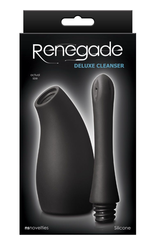 Черный анальный душ Renegade Deluxe Cleanser - 1