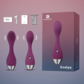 Фиолетовый вибромассажер G-Spot Evelyn - 15,1 см. - 3