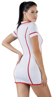 Сексуальное платье медсестры на молнии - 4