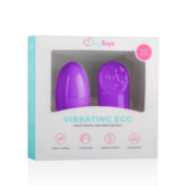 Фиолетовое виброяйцо Vibrating Egg с пультом ДУ - 4