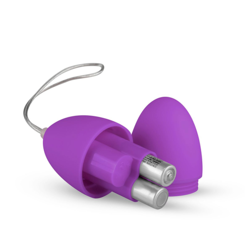 Фиолетовое виброяйцо Vibrating Egg с пультом ДУ - 3