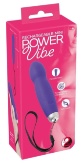 Фиолетовый вибратор Power Vibe - 15,4 см. - 1