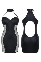 Шикарное платье Feme с сетчатыми вставками и вырезом на спинке - 3