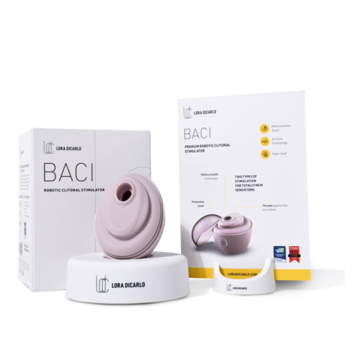 Нежно-розовый вакуумный стимулятор Baci Premium Robotic Clitoral Massager - 7