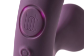 Фиолетовый универсальный вибратор Tilt - 12 см. - 2