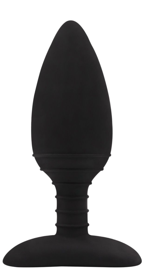Черная анальная вибровтулка Anal Libido - 12,2 см. - 0