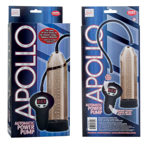 Дымчатая мужская автоматическая помпа Apollo Automatic Power Pump - 1