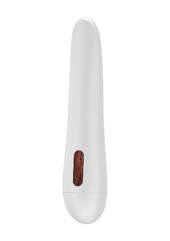 Гладкий белый вибростимулятор Hada - 16,8 см. - 0