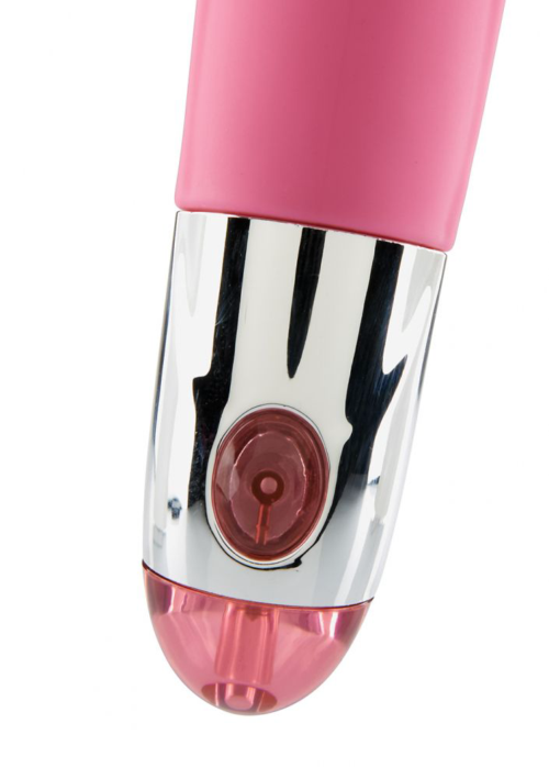 Розовый вибратор Lovely Vibes Laced - 18,5 см. - 1