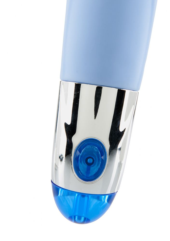 Голубой вибратор со стимуляцией клитора Lovely Vibes G-spot - 20 см. - 1