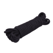 Хлопковая черная верёвка для любовных игр Mini Silk Rope - 10 м. - 0
