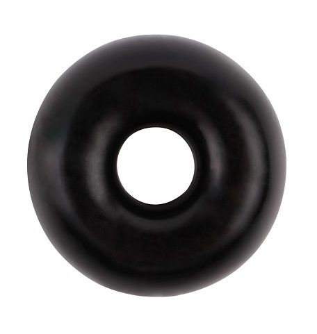 Черное эрекционное кольцо-бублик Fat O Cock Ring #2 - 0