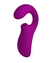 Фиолетовый вакуумный стимулятор ENIGMA с отростком - 5