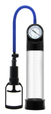 Прозрачная вакуумная помпа Erozon Penis Pump с манометром - 0