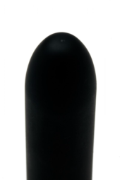 Черный классический вибратор - 17,5 см. - 1
