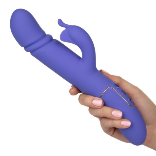 Фиолетовый вибратор-кролик Shameless Seducer - 25,5 см. - 3